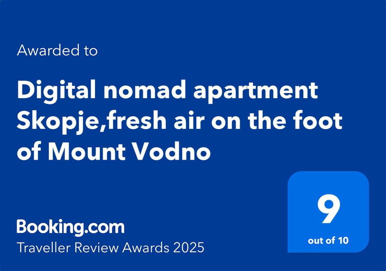 Digital Nomad Comfy Apartment,Foot Mountain Vodno And Millennium Cross,19 Min By Walk To Cener,Free Parking สโกเปีย ภายนอก รูปภาพ